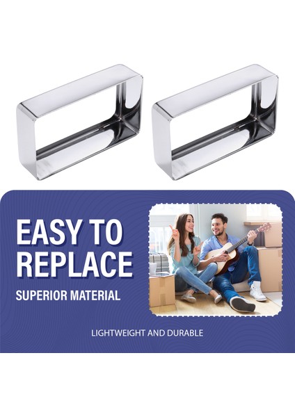 Adet O Şeklinde Pirinç 70X39MM Manyetik Kapakları / Kapak / Kabuk / Üst Elektrik Gitar / Metal Gitar Humbucker Kapakları Krom (Yurt Dışından) fırsatları