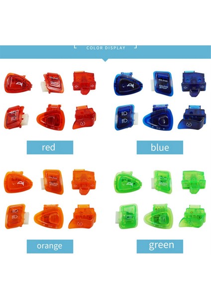 Gy6 50CC 125CC 150CC Atv Moped Scooter Motosiklet Farları Korna Kısıcı Dönüş Tek Anahtar Düğmesi Kırmızı Için 6 Adet (Yurt Dışından) fiyatları