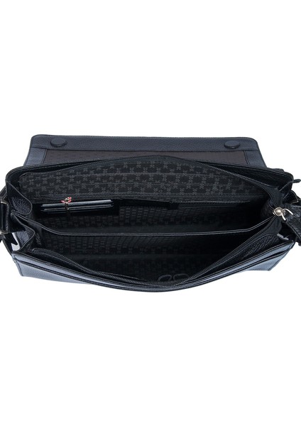 Siyah Hakiki Deri Erkek Çapraz Askılı Çanta - S1AC00002963-A41 indirimleri