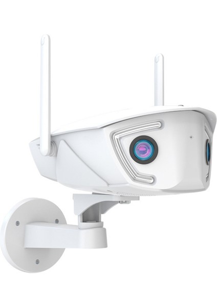 4mp 4g Dış Mekan Wifi Gözetim Kamerası Poe Çift Lensli 180° Ultra Geniş Açı Renkli Gece Görüşlü Güvenlik Kamerası App Ab Fişi (Yurt Dışından)