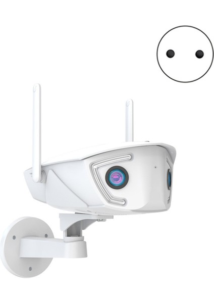 4mp 4g Dış Mekan Wifi Gözetim Kamerası Poe Çift Lensli 180° Ultra Geniş Açı Renkli Gece Görüşlü Güvenlik Kamerası App Ab Fişi (Yurt Dışından) fiyatları