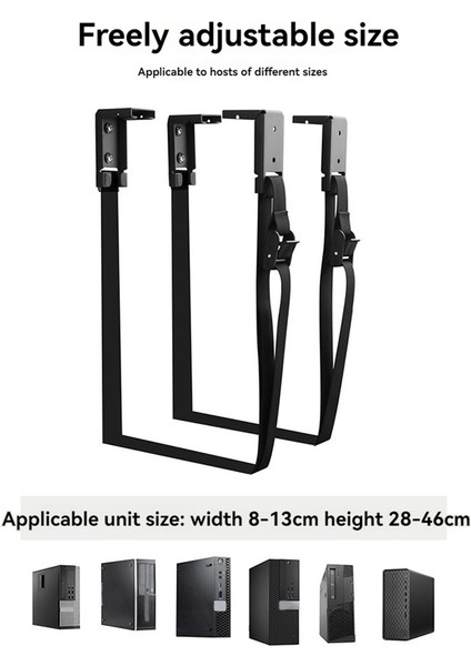 Ayarlanabilir Pc Kasası Tutucu - Masa Altı ve Duvara Monte Cpu Standı, Bilgisayar Ana Bilgisayar Askısı, Ana Bilgisayar Kutusu Braketi Rafı (Yurt Dışından) modelleri
