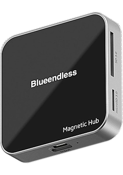 Blueendless Manyetik USB C Hub USB A 3.2 10 Gbps PD100W Tip-C Çoklu Port Adaptörü Sd/tf Kart Hub iPhone 16 15 Pro Max 7 Port (Yurt Dışından)