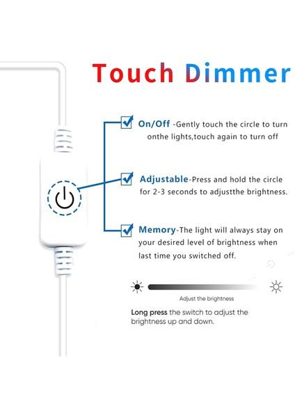 Dikiş Makinesi Işık Şeridi, 11,8 Inç Dikiş Makinesi Işık Şeridi ve Dokunmatik Ayarlı USB Kablosu Abd Fişi (Yurt Dışından) fiyatları