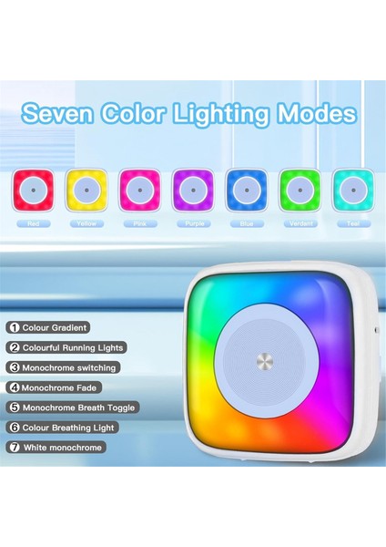 Etiket Yazıcısı 7 Renkli Aydınlatma Modu ile 6 Rulo Etiket Yazıcısı, Ios ve Android ile Uyumlu (Yurt Dışından) fiyatları