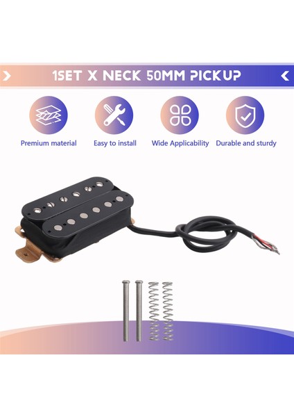 Telli Elektrik Gitar Sap Manyetiği HBA117 Alnico 5 Açık Humbucker Sap 50 mm Manyetik Elektrik Gitar Manyetiği (Yurt Dışından) fırsatları