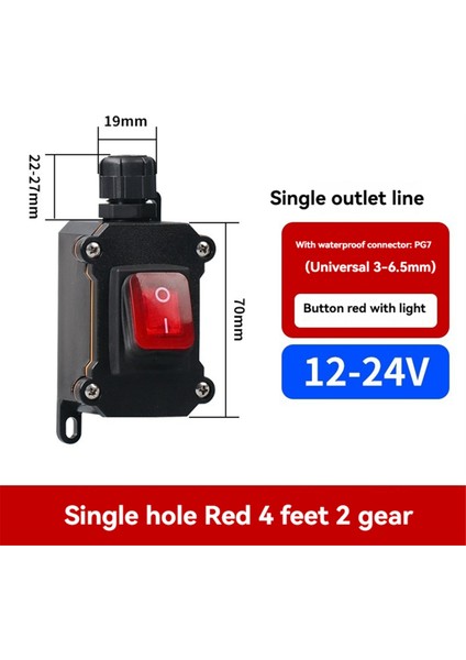 IP68 Su Geçirmez Tekne Salıncak Anahtarı 12-24V 16A LED Işıklı Su Geçirmez Anahtar Güç Düğmesi Açma/kapama (Yurt Dışından) fiyatları