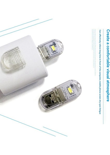 USB LED Fişli Lamba, Güç Bankası, Bilgisayar Mini Kitap Işığı, Taşınabilir Gece Lambası, Dizüstü Bilgisayar Okuma Beyaz Işık (Yurt Dışından) modelleri