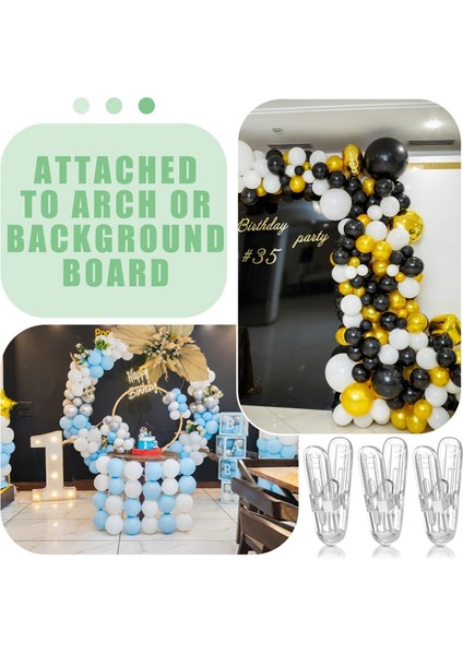 20 Adet Balon Kemeri Klipsleri Plastik Şeffaf Yaylı Kelepçeler 2,4 Inç Klips Balon Kemeri Kiti Doğum Günü Dekorasyonu El Sanatları Için (Yurt Dışından) fırsatları