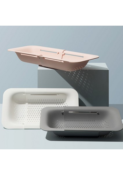 Mutfak Uzatılabilir Süzgeç Meyve Erişte Makarna Yemek Süzgeç Sepeti Yerden Tasarruf Sağlayan Taşınabilir Süzgeç Lavabo Üstü Gri (Yurt Dışından) fırsatları