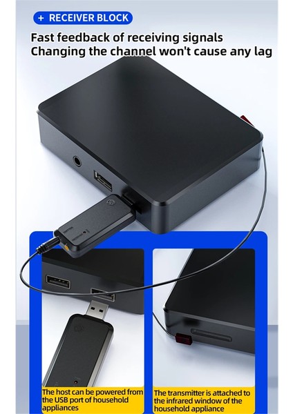 Kablosuz Ir Genişletici Kızılötesi Tekrarlayıcı, Birden Fazla Cihazın, Ev Aletlerinin ve Ab Fişinin Uzaktan Kumandasıyla Uyumlu (Yurt Dışından) indirimleri