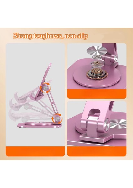 Telefon Standı Alüminyum Alaşımlı Kelebek Katlanabilir 360 Derece Dönebilen 8 Inç Içerisinde Ayarlanabilir Masa, Tablet, Akıllı Telefon Için (Yurt Dışından) fırsatları