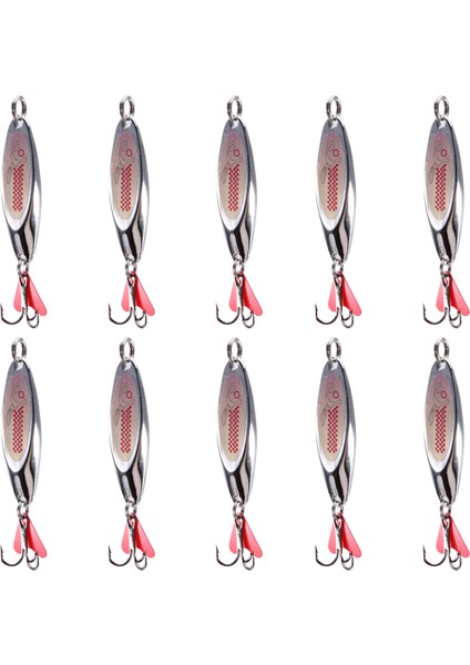 10 Adet 7g Döner Kaşık Alabalık Balıkçılığı Yemi Sert Yem Pul Gürültülü Madeni Para Yapay Yem Küçük Sert Pul Döner (Yurt Dışından)