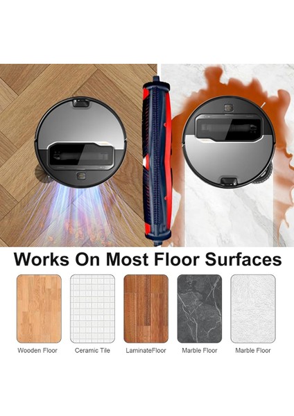 Roborock Saros Z70/G30 Uzay Süpürgesi Yedek Parçaları Için 2 Adet Karışmayı Önleyici Rulo Fırça, Karışmayı Önleyici Ana Fırça (Yurt Dışından) fiyatları