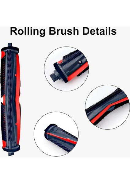 Roborock Saros Z70/G30 Uzay Süpürgesi Yedek Parçaları Için 2 Adet Karışmayı Önleyici Rulo Fırça, Karışmayı Önleyici Ana Fırça (Yurt Dışından) fırsatları