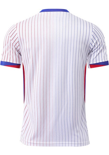 2024 Avrupa Dünya Kupası Spor Giyim Futbol Fransa Forması Kısa Kollu Şort Forması Uefa Euro 2024 Mavi Beyaz Yetişkin Xl (Yurt Dışından) fırsatları