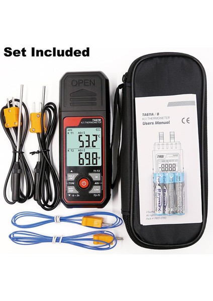 Dijital Termokupl Termometresi Çift Kanallı K/j Tipi TERMOMETRE-328-2501℉ Geniş Aralıklı Endüstriyel Hvac Sıcaklık Ölçer (Yurt Dışından) fırsatları