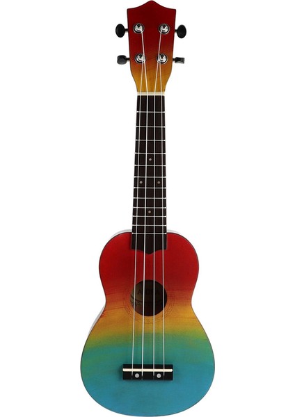 Soprano Ukulele 21" Ahşap Uklele Hawaii Gitarı Öğrenci Çocuk Gitarı Gökkuşağı (Yurt Dışından) modelleri