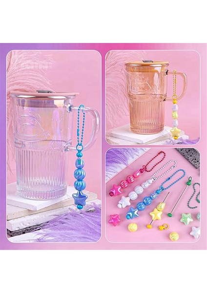 10 Adet Çanta Kolye Yuvarlak Zincir Aksesuar Dıy El Yapımı Boncuklu Fermuarlı Dekoratif Boncuklu Masa Aksesuarları (Yurt Dışından) fiyatları