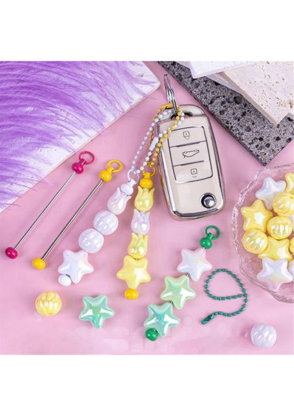 10 Adet Çanta Kolye Yuvarlak Zincir Aksesuar Dıy El Yapımı Boncuklu Fermuarlı Dekoratif Boncuklu Masa Aksesuarları (Yurt Dışından) fırsatları