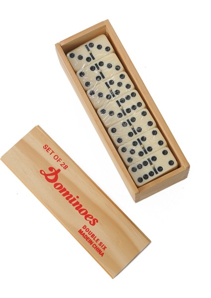 Yetişkinler Için 28 Parça Domino Seti Klasik Masa Oyunları Ahşap Kasalı Çift 6 Domino Oyun Seti 2-4 Oyuncu (Yurt Dışından) fırsatları