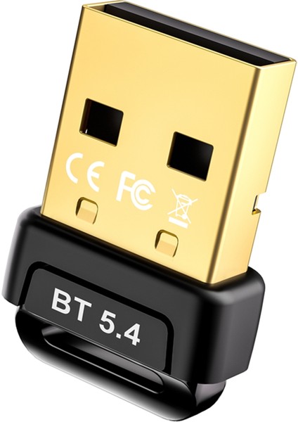 5.4 Bluetooth Adaptörü Sürücüsüz Edr/ble Düşük Gecikmeli Bilgisayar Harici USB Mini Bluetooth (Yurt Dışından)