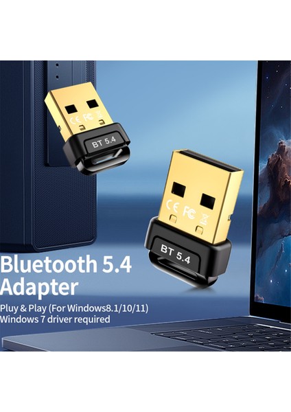 5.4 Bluetooth Adaptörü Sürücüsüz Edr/ble Düşük Gecikmeli Bilgisayar Harici USB Mini Bluetooth (Yurt Dışından) modelleri