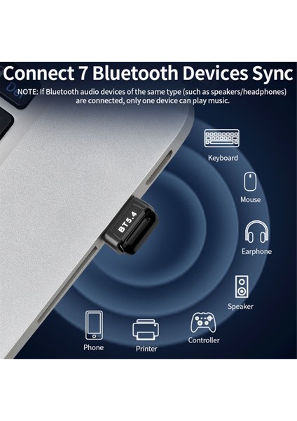5.4 Bluetooth Adaptörü Sürücüsüz Edr/ble Düşük Gecikmeli Bilgisayar Harici USB Mini Bluetooth (Yurt Dışından) indirimleri