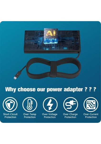 Dell Xps 15 Precision 5530 3550 3551 Latitude 7410 9410 9510 9575 Dizüstü Bilgisayar Şarj Cihazı Için 130W USB C Type C Güç Adaptörü (Abd) (Yurt Dışından) fırsatları