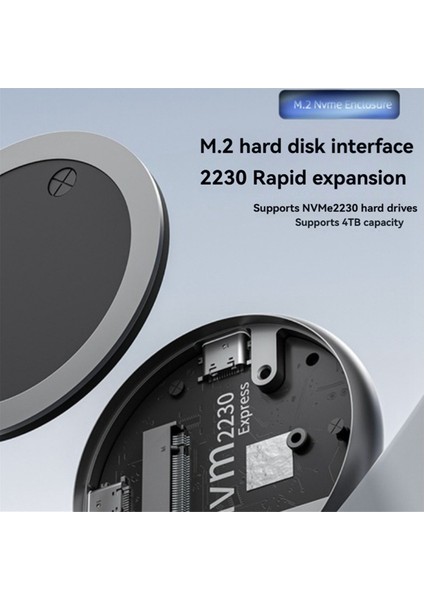 Manyetik 2230 M.2 Nvme SSD Muhafazası Usb3.2 10 Gbps Sabit Disk Kutusu Usb-C Harici Kasa Pd 100 W Hızlı Şarj Cihazı (Yurt Dışından) modelleri