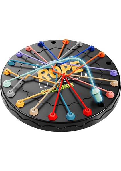 Düğümlü Halat Çözme Oyunu Bükülmüş Halat Bulmaca Oyunu Zeka Için Etkileşimli Beyin Bulmacası Ince Motor Becerileri Oyuncağı (Yurt Dışından)