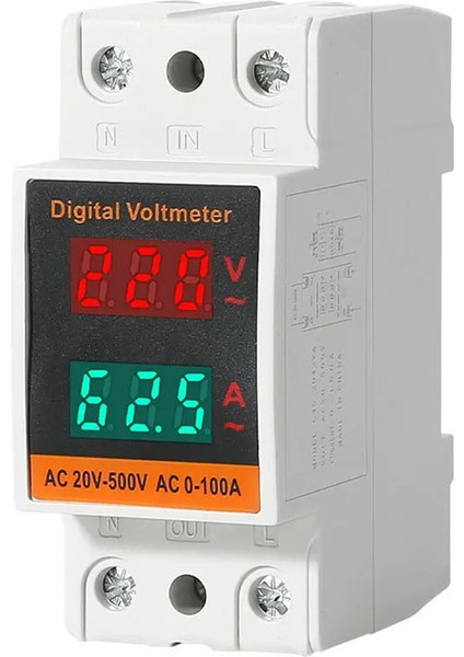 Çift Ekranlı Kombinasyon Ray Tipi Tek Fazlı Dijital Metre Dijital Din Ray Güç Ölçer Ac Voltmetre Ampermetre Enerji (Yurt Dışından) indirimleri