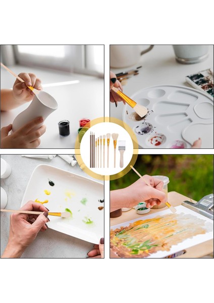 Seramik Sır Fırçaları, Seramik Sır Fırçaları, Akrilik Boyama Için Suluboya Paspas Fırçaları Için 10'lu Paket (Yurt Dışından) fırsatları