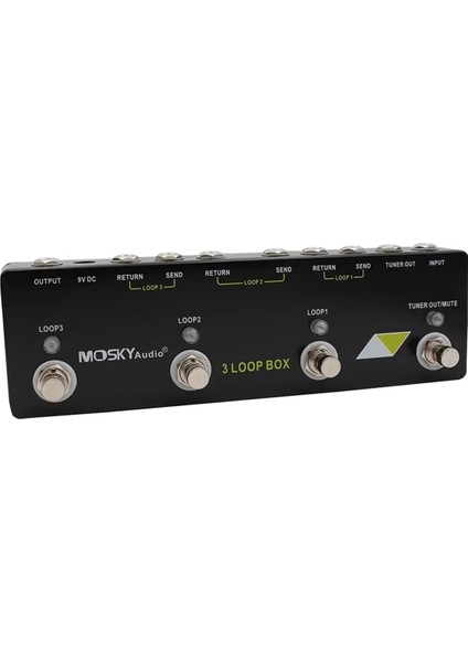 Mosky Audio 3 Loop Box Gitar Efekt Pedalı True Bypass Tuner Sessiz Fonksiyonlu Gitar Aksesuarları (Yurt Dışından) fiyatları
