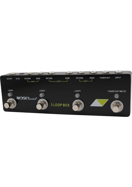 Mosky Audio 3 Loop Box Gitar Efekt Pedalı True Bypass Tuner Sessiz Fonksiyonlu Gitar Aksesuarları (Yurt Dışından) modelleri