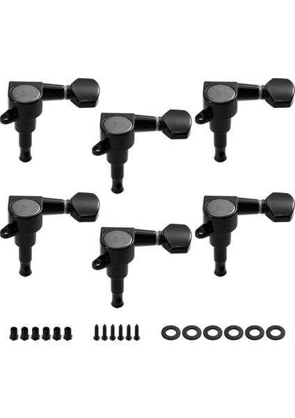 6 Sıralı Gitar 2 Pin Akort Aletleri Akort Anahtarları Çift Pin Akort Makinesi Kafaları Strat/tele/ıbanez/gitarlar Için (Yurt Dışından) modelleri
