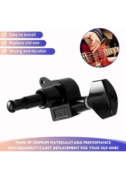 6 Sıralı Gitar 2 Pin Akort Aletleri Akort Anahtarları Çift Pin Akort Makinesi Kafaları Strat/tele/ıbanez/gitarlar Için (Yurt Dışından) indirimleri