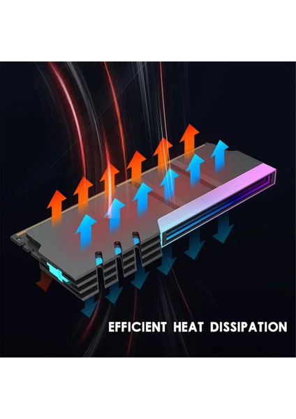 Bilgisayar Ddr4 Ddr5 5V Argb Senkronizasyon Bellek Modülü Radyatör Pc Rgb Renkli Ram Soğutucu Soğutucu Soğutma Shim Zırh Siyah (Yurt Dışından) modelleri