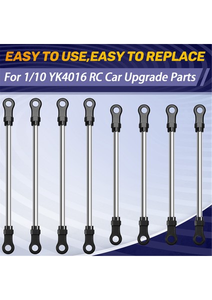 1/10 YK4016 Rc Araba Yükseltme Parçaları Siyah Için Rc Araba Yükseltme Şasisi Ayarlanabilir Çekme Çubuğu Kiti (Yurt Dışından) indirimleri