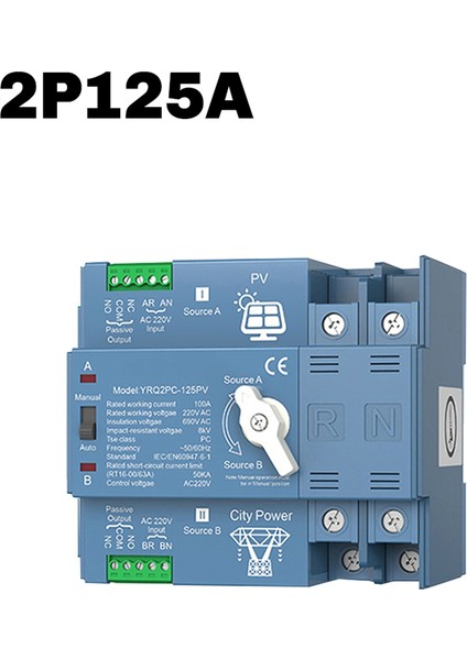 Ats Çift Güç Otomatik Transfer Anahtarı Jeneratör Veya Pv Enerjisini Şehre Dönüştürmek Için Güç Değiştirme Anahtarı Güneş Invertörü, D (Yurt Dışından) indirimleri