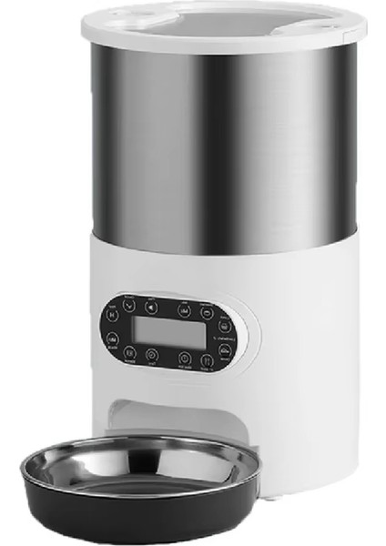 3l Otomatik Kedi Maması Dağıtıcısı Akıllı Kedi Köpek Maması Besleyici Tek Paslanmaz Çelik Kaplar Evcil Hayvanlar Için Kuru Mamalar Için (Yurt Dışından)