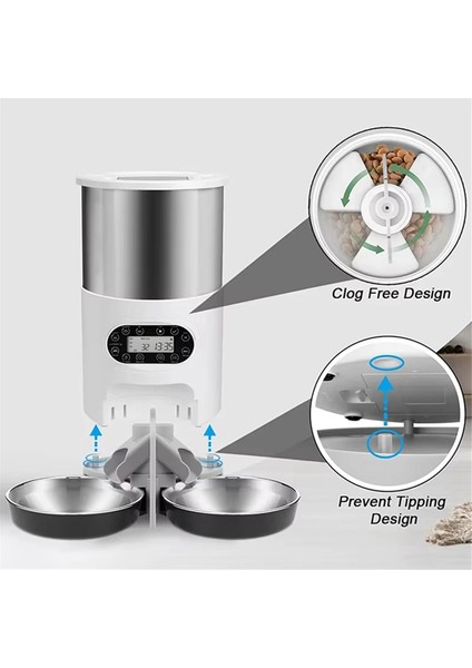 3l Otomatik Kedi Maması Dağıtıcısı Akıllı Kedi Köpek Maması Besleyici Tek Paslanmaz Çelik Kaplar Evcil Hayvanlar Için Kuru Mamalar Için (Yurt Dışından) fırsatları