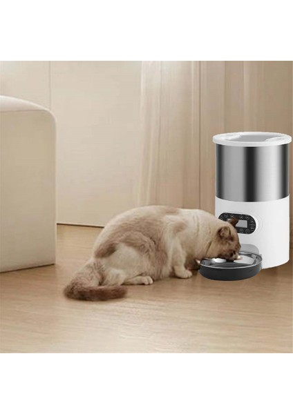 3l Otomatik Kedi Maması Dağıtıcısı Akıllı Kedi Köpek Maması Besleyici Tek Paslanmaz Çelik Kaplar Evcil Hayvanlar Için Kuru Mamalar Için (Yurt Dışından) indirimleri