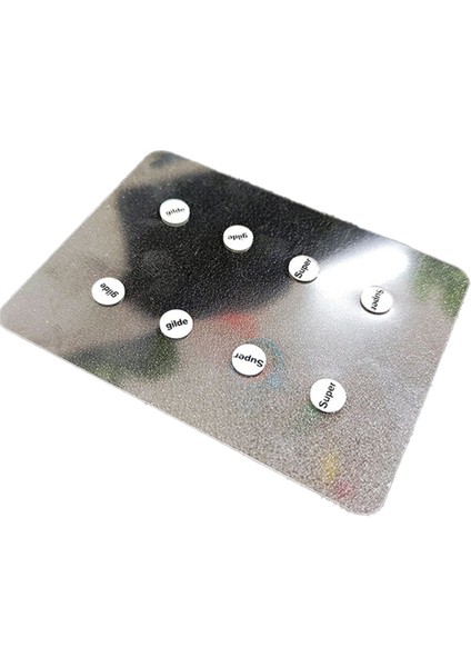 Adet Cam Fare Paten Ayak Pedleri Evrensel Küçük Yuvarlak Noktalar Çıkartma Kendin Yap Fare Altlığı E-Spor Oyun Faresi Için Renk: B (Yurt Dışından)