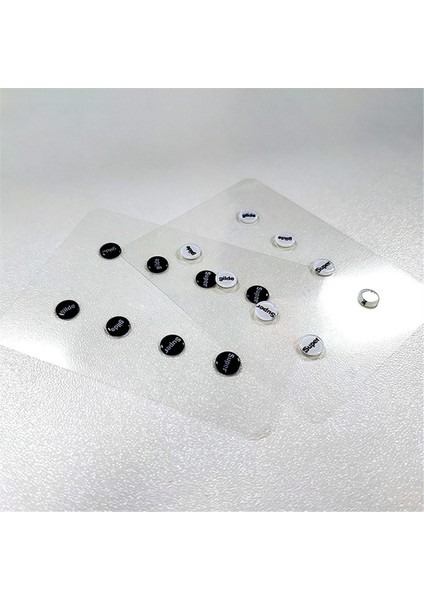 Adet Cam Fare Paten Ayak Pedleri Evrensel Küçük Yuvarlak Noktalar Çıkartma Kendin Yap Fare Altlığı E-Spor Oyun Faresi Için Renk: B (Yurt Dışından) fırsatları