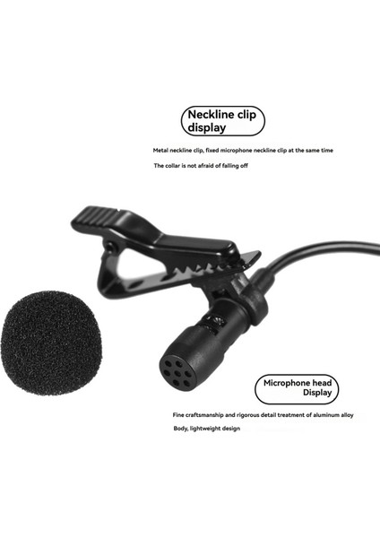 150 cm Klipsli Mikrofon, Taşınabilir Mini Klipsli Çok Yönlü Stereo USB Mikrofon, Pc Bilgisayar Için Uygun (Yurt Dışından) indirimleri