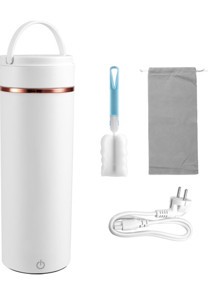 Değişken Ön Ayarlı Mini Elektrikli Su Isıtıcısı Taşınabilir Seyahat Çaydanlığı 500 ml 316 Paslanmaz Çelik Otomatik Kapanma Ab Fişi (Yurt Dışından)