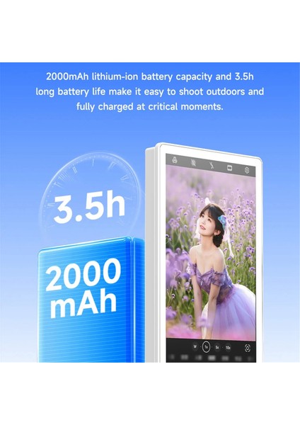 Manyetik Telefon Vlog Selfie Monitörü Ekranı, Arka Kamera Selfie Monitörü, 720P Ekran, Cep Telefonlarına Kablosuz Bağlantı (Yurt Dışından) fırsatları