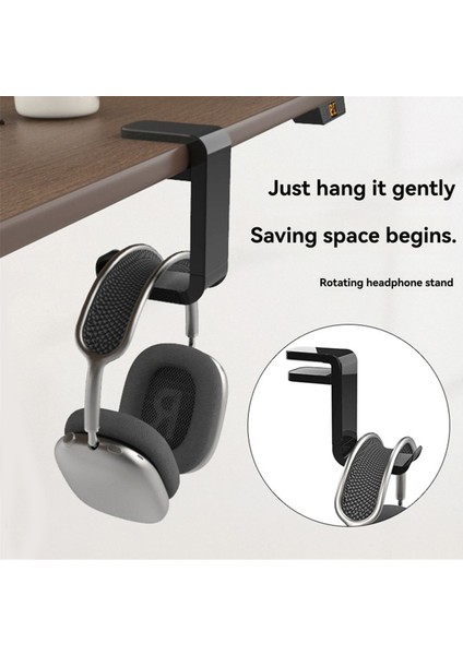 Oyun Kumandası Aksesuarları Için 360° Dönebilen Kulaklık Standı Masaüstü Kulaklık Tutucu Duvar Montajlı Masa Askı Kancası B (Yurt Dışından) fırsatları
