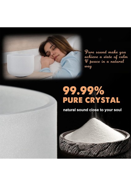 Inç Kristal Şarkı Kasesi 432Hz Yoga Meditasyon Ses Kaseleri Çakra Kuvars Kaseleri (Yurt Dışından) indirimleri